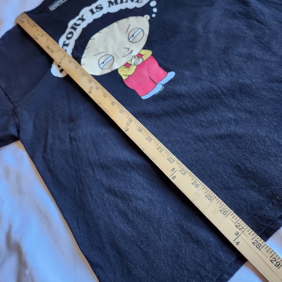 Stewie Griffin Victory Is Mine Family Guy Ripple Junction L Blk Graphic T-Shirt - Picture 4 of 6